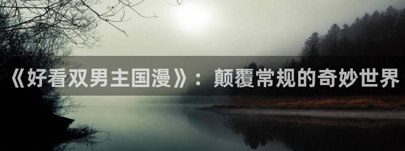 香蕉漫画网上看：《好看双男主国漫》：颠覆常规的奇妙世界